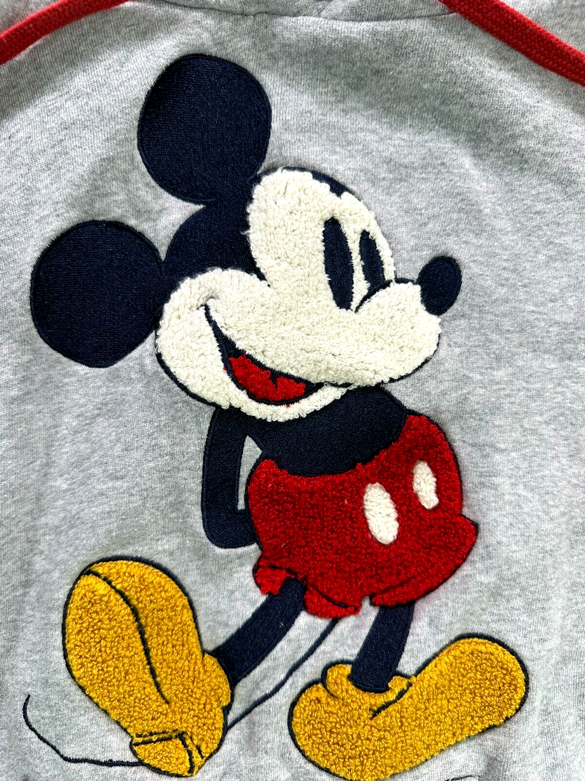 Women's Gray Walt Disney World Mickey Mouse Embroidered Hoodie- Size XS