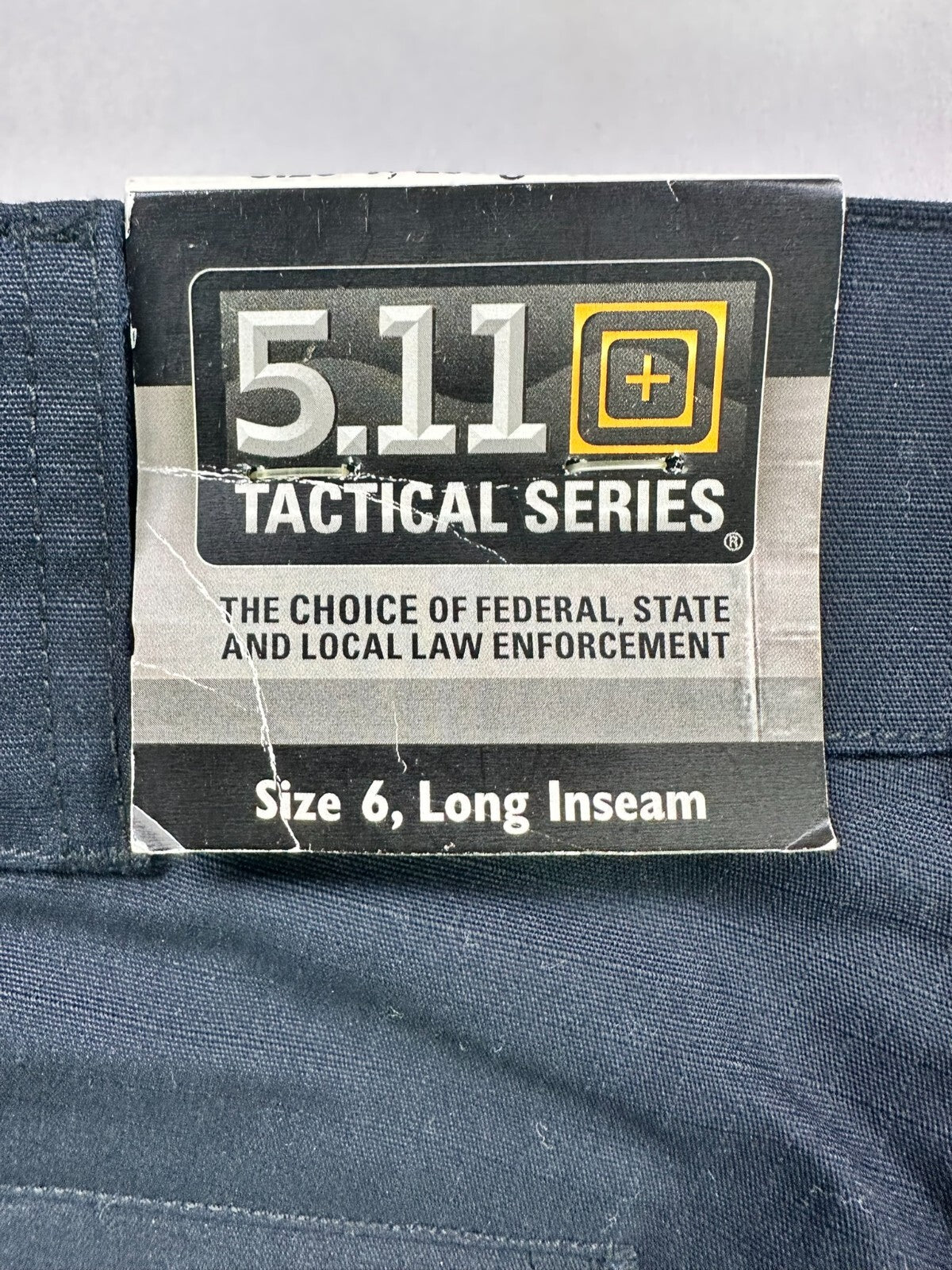 Women's Navy Blue 5.11 Tactical Series TDU Cargo Pants (Long Inseam)- Size 6