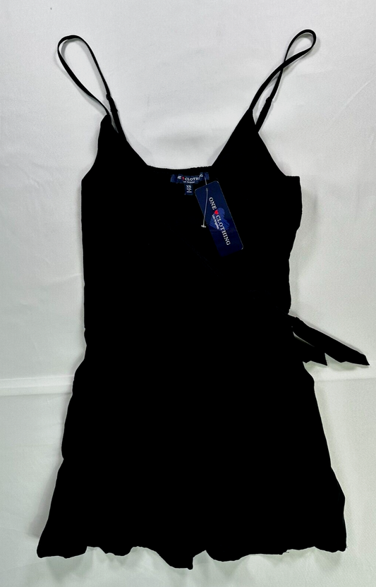 Women's Black One Heart Los Angeles Romper- Size XS