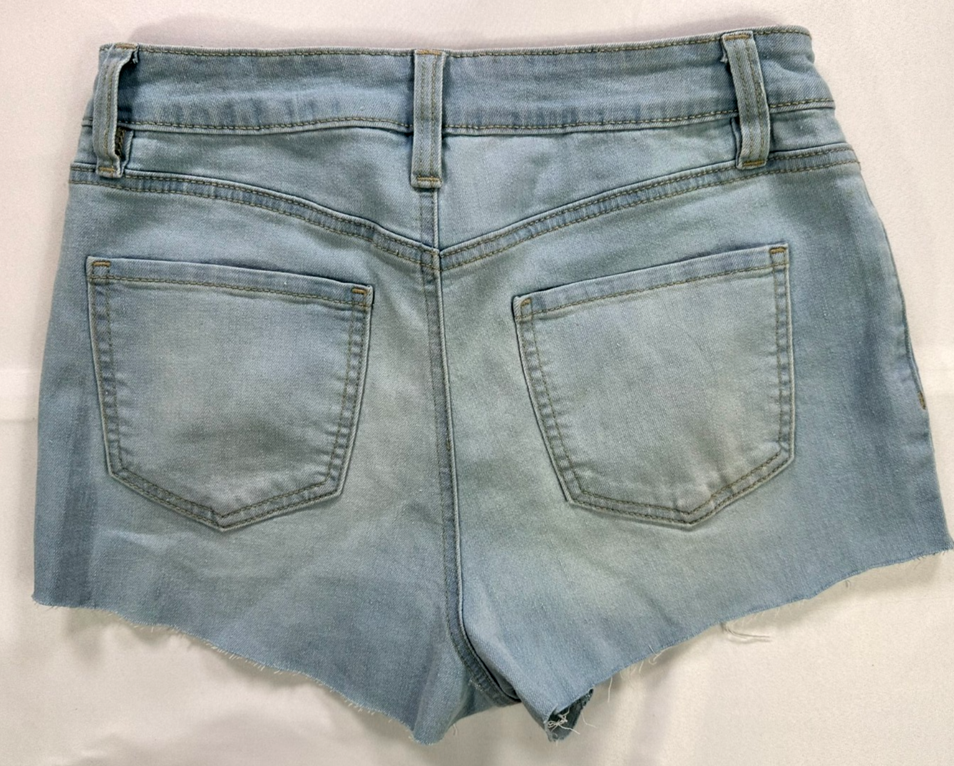 Women's YMI Light Wash Low Rise Cut Off Denim Shorts- Size 9
