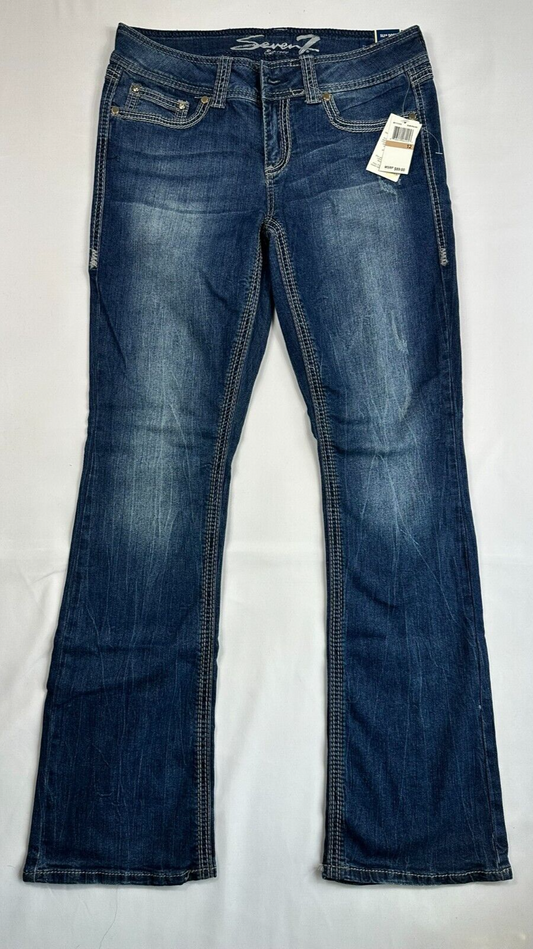 Women's 7 For All Mankind Slim Boot Cut Jeans- Size 12