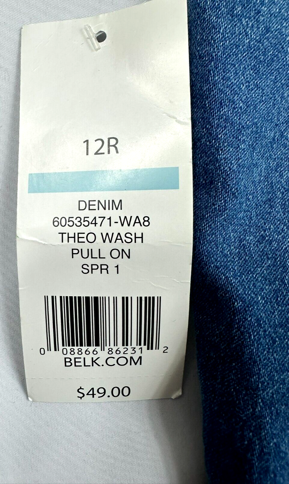 Women's New Direction Pull On Crop Flex Stretch Mid Rise Comfort Jeans- Size 12