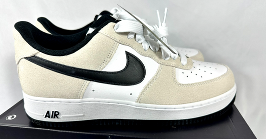 Men's Nike Air Force 1 '07 LV8 White/White/Black (IB6388-100) Size 11