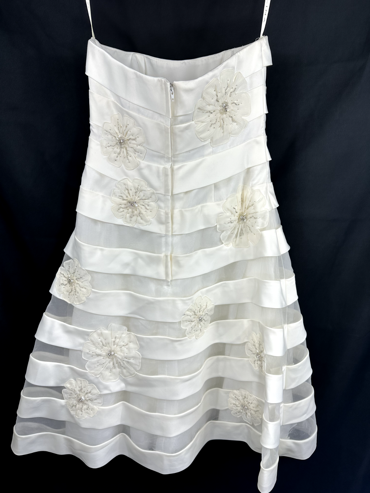 Women's Galina Tea Length Wedding Dress- Ivory ES9895 Size 6