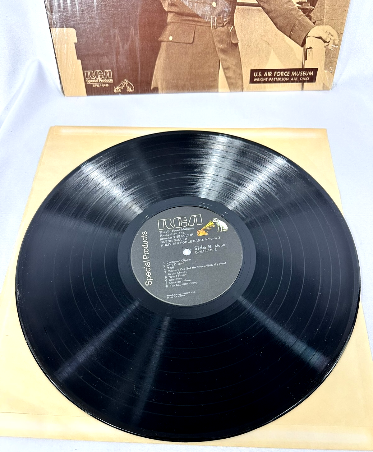 Major Glenn Miller Army Air Force Band Volume 3 RCA Vinyl Record