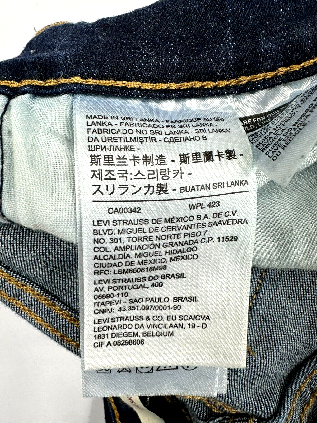 Youth Girls Levi's Skinny Stretch Distressed 711 Jeans- Waist 25