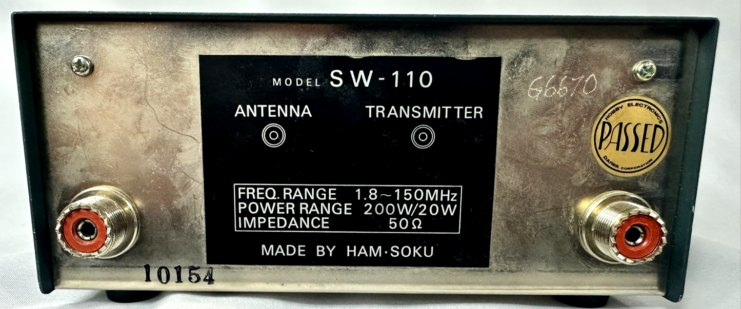 Daiwa SW-110 SWR Power Meter For HAM Radio