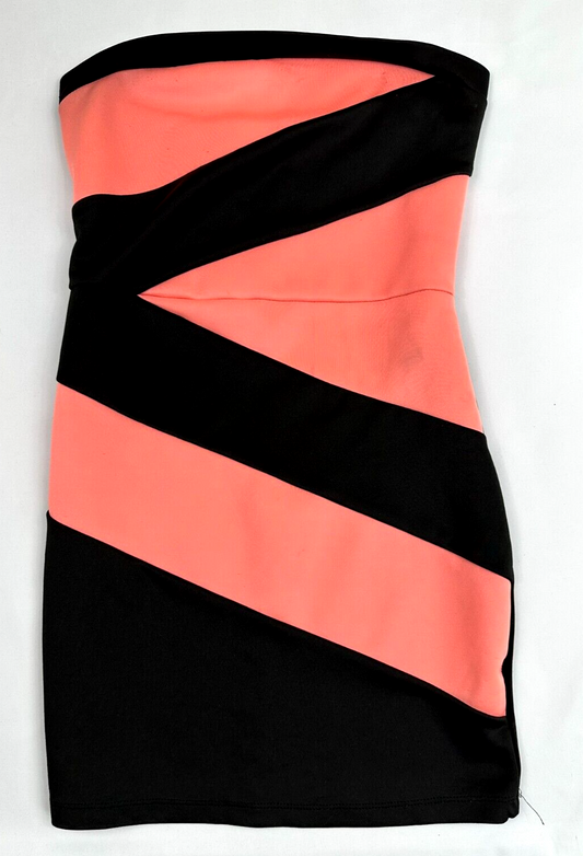 Women's Pink & Black Short Tube Dress- Size XS