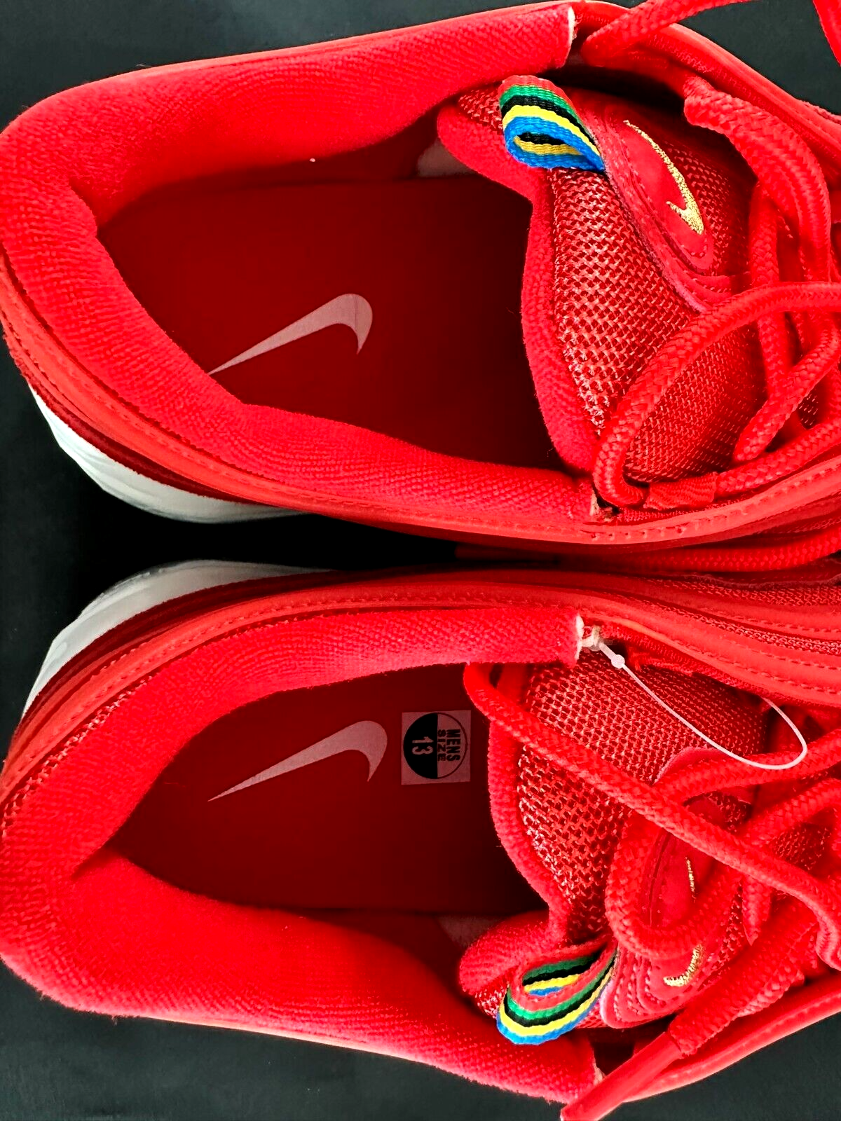 Men's Nike Air Max 97 QS Olympic Rings Challenge Red/ Metallic Gold- Size 13