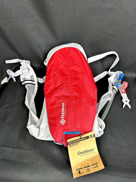 Outdoor Products H2O Performance 8.0 Hydration Pack Backpack Multi Pocket 2L