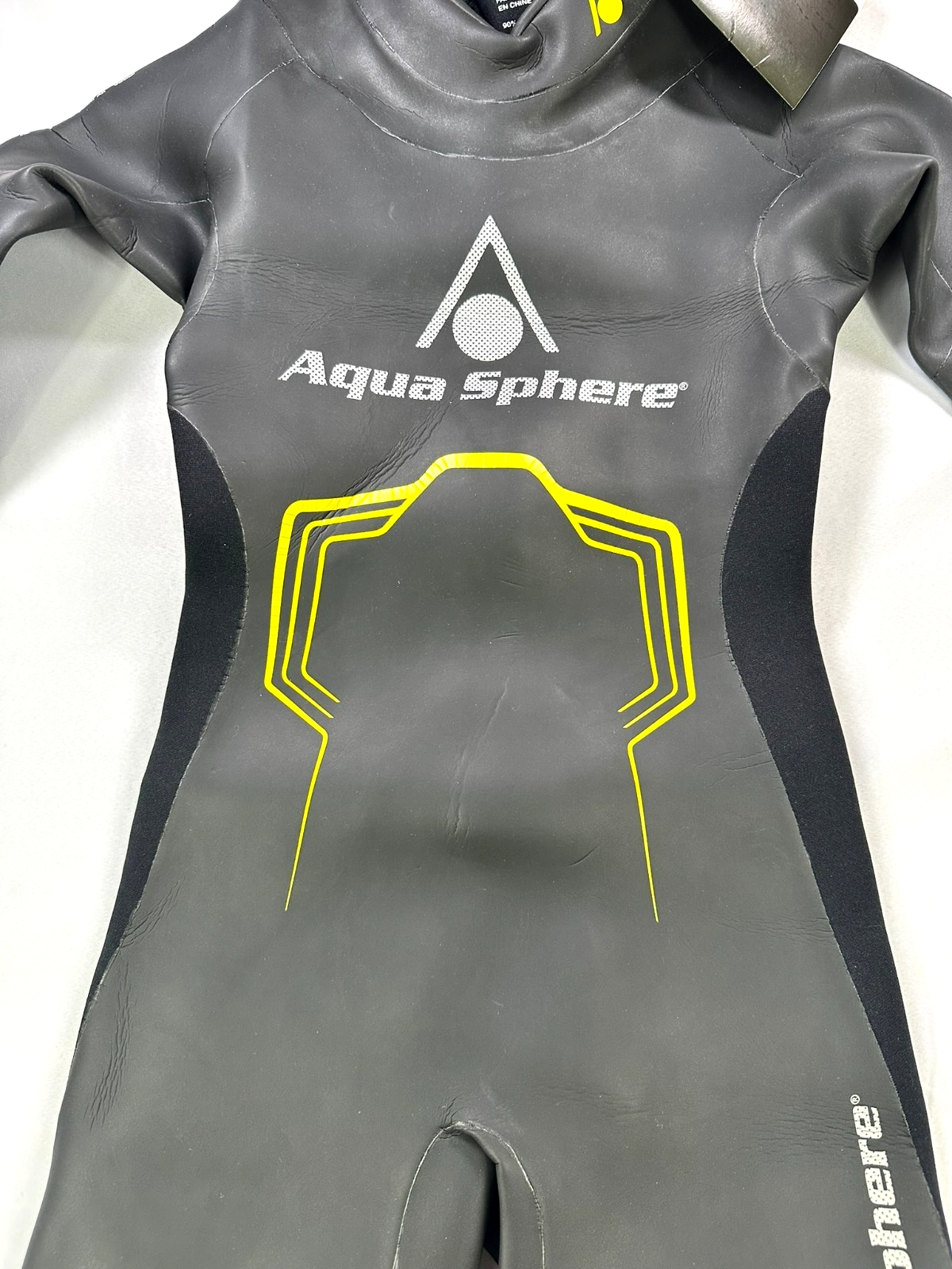Youth Black Aqua Sphere Rage Series Full Body Zip Wetsuit (SU23510Y) Size 10