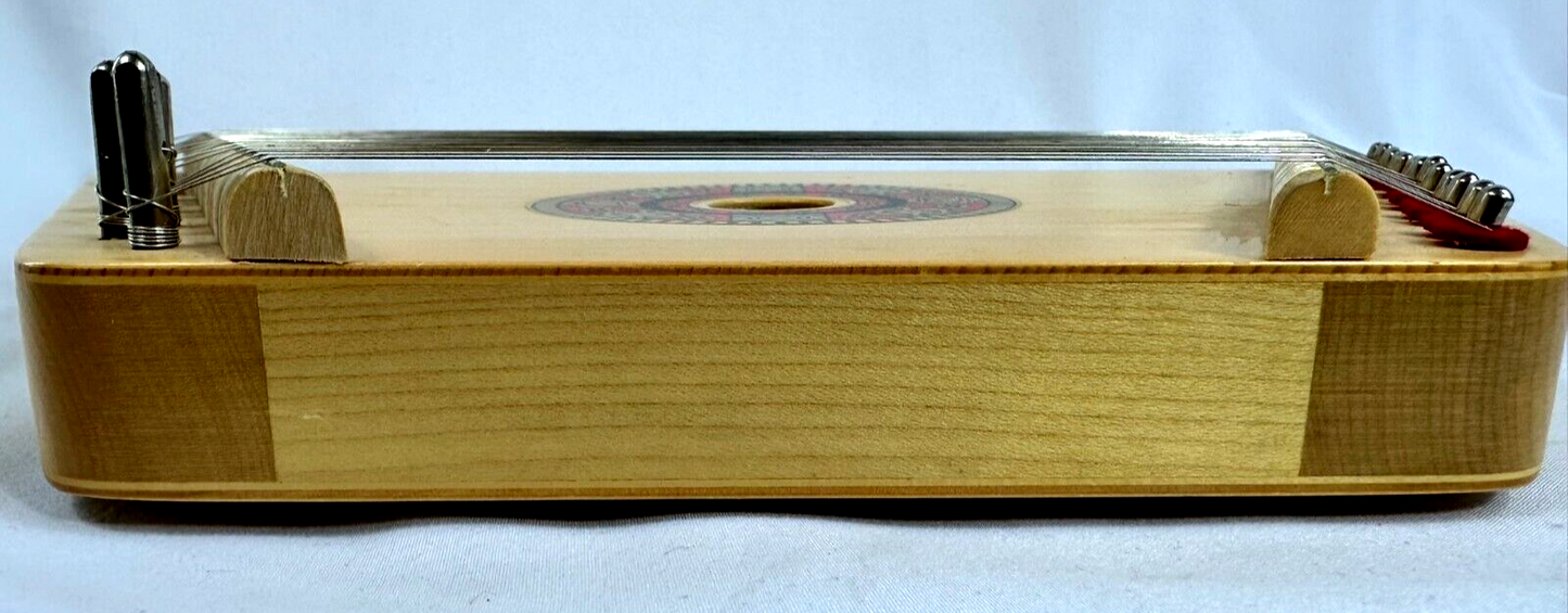 Wooden Romanian Harp Musical Instrument 14 × 8.5 × 1.5" Hearth Song