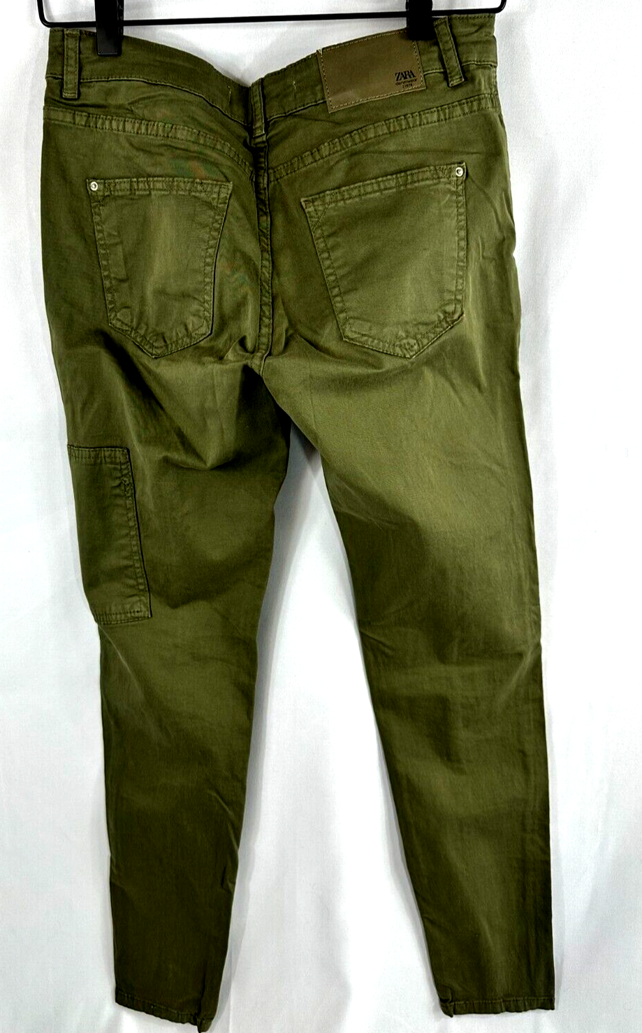 Women's Zara Denimwear Z1975 Olive Stretch Pants- Size 4