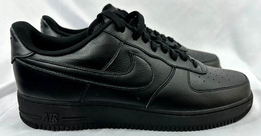 Men's Triple Black Nike Air Force 1 Low ESS (HF0659-900) Size 16