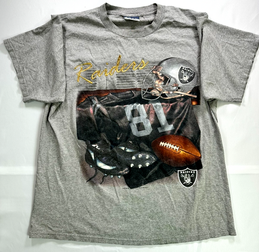 Men's Vintage Lee Sport Gray NFL Los Angeles Raiders (!993) T-Shirt- Size XL