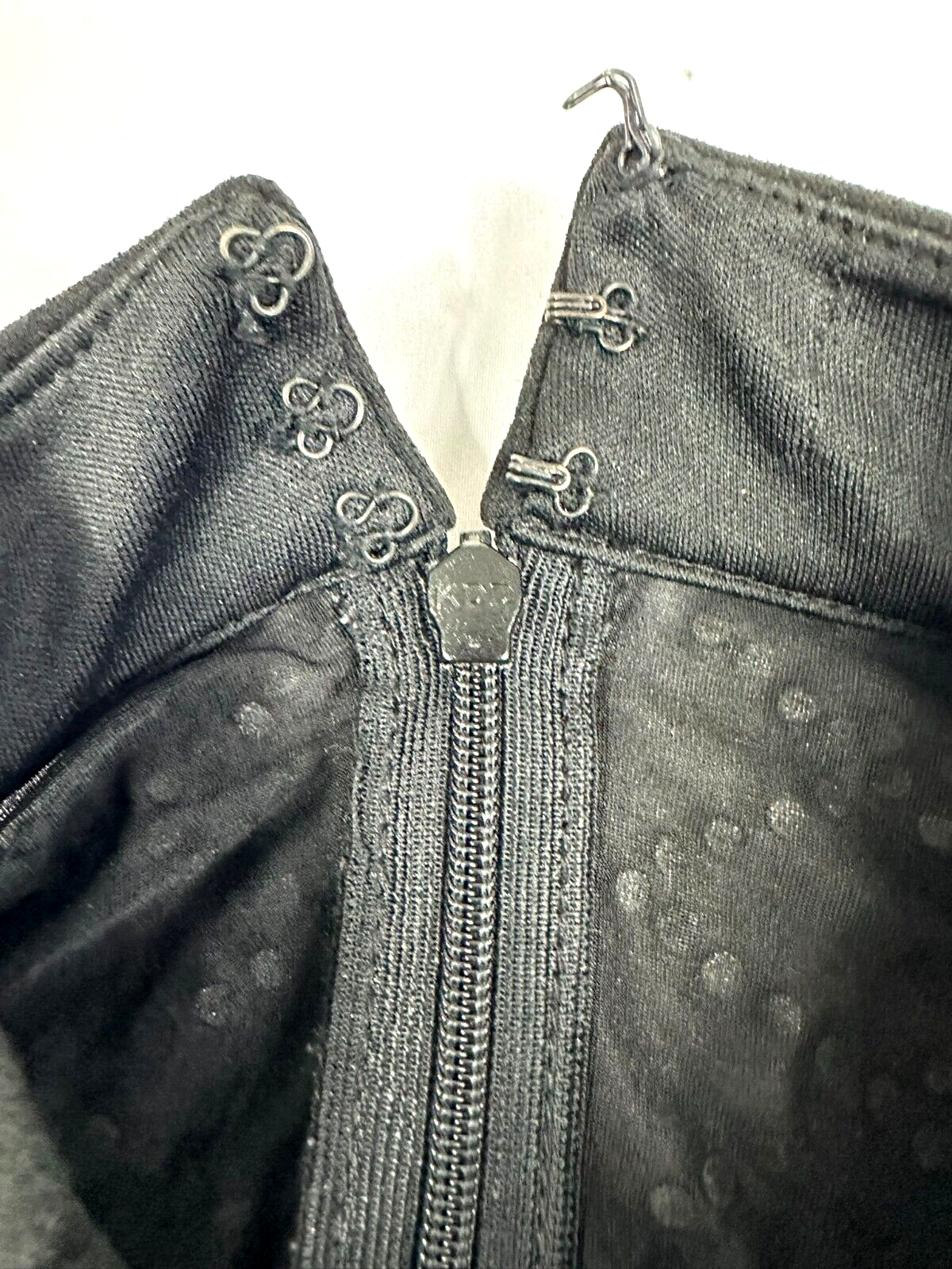 Women's Black Mini Dress- Halter Top, Sheer With Beads- Size S