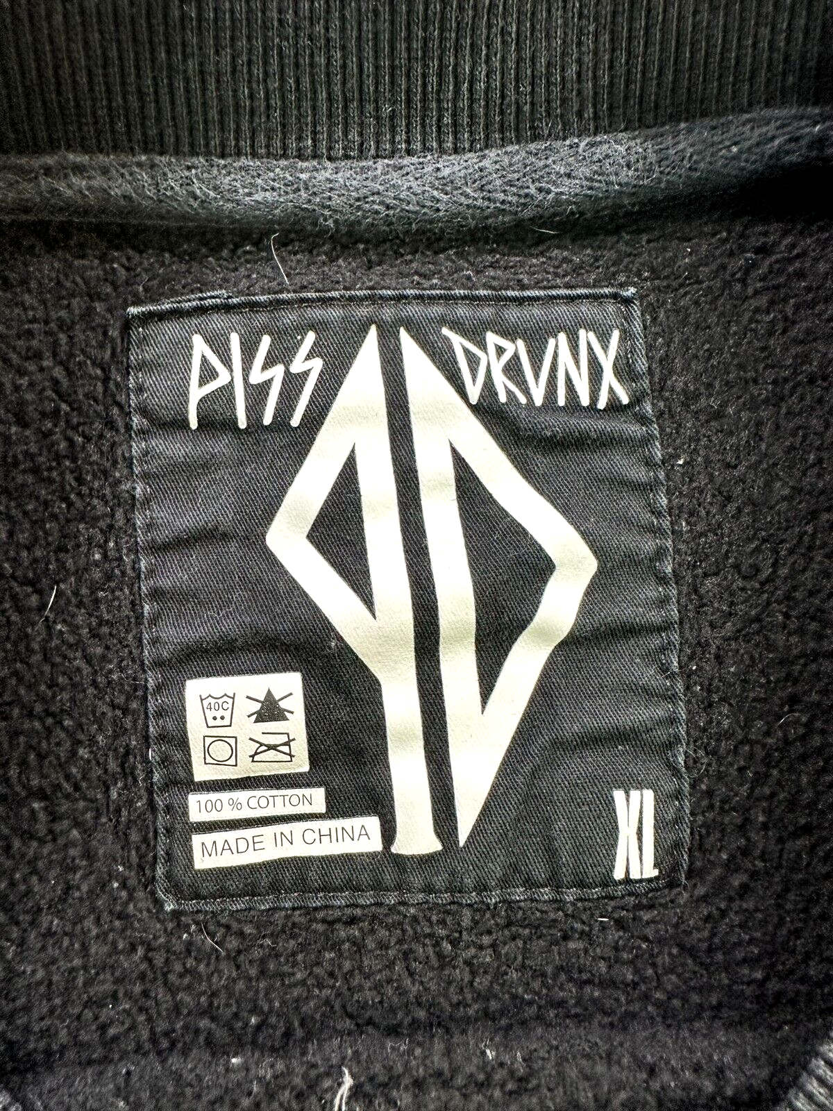 Women's Black Piss Drvnk Sweatshirt- Size XL