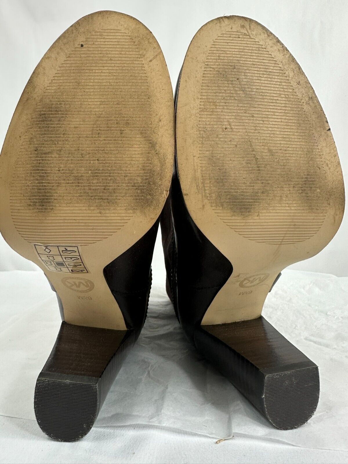 Women's Michael Kors Dark Brown Boots- Gold Hardware- Size 6.5M