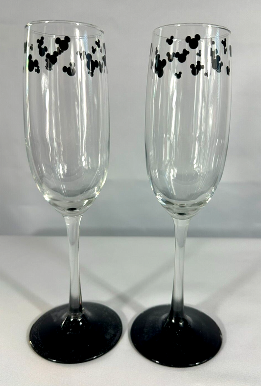 Disney Mickey Mouse Champagne Flute Set