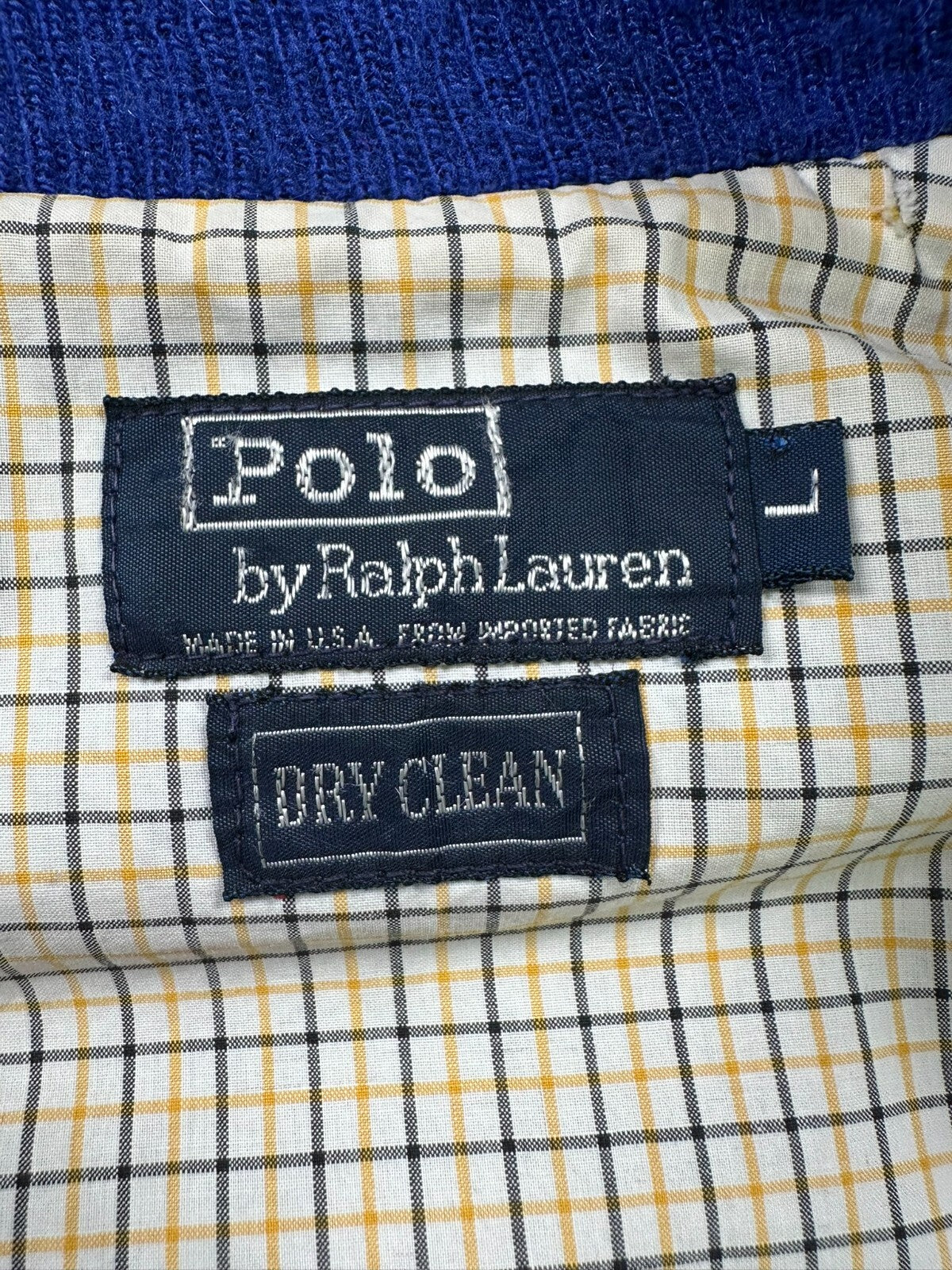 Men's Vintage Blue Polo Ralph Lauren Jacket- Size L