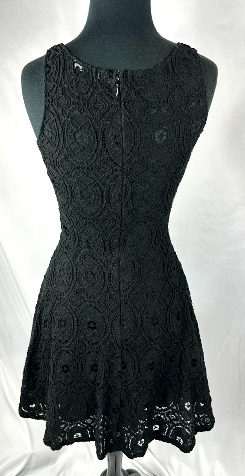 Women's Black BB Dakota Lace Fit & Flare Dress- Size 0