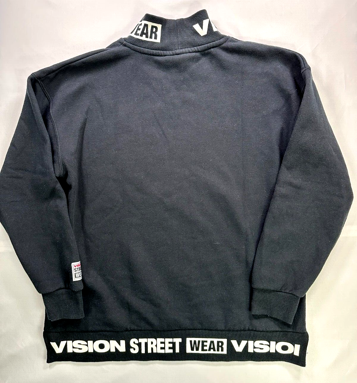 Men's Vintage 90s Black Vision Streetwear Sweatshirt- Size M