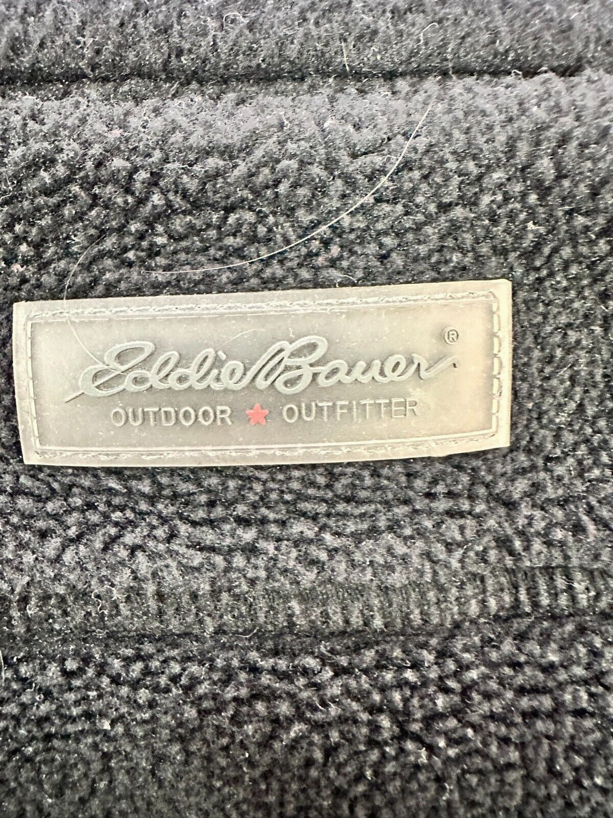 Men's Black Eddie Bauer Fleece Vest - XL/ Tall