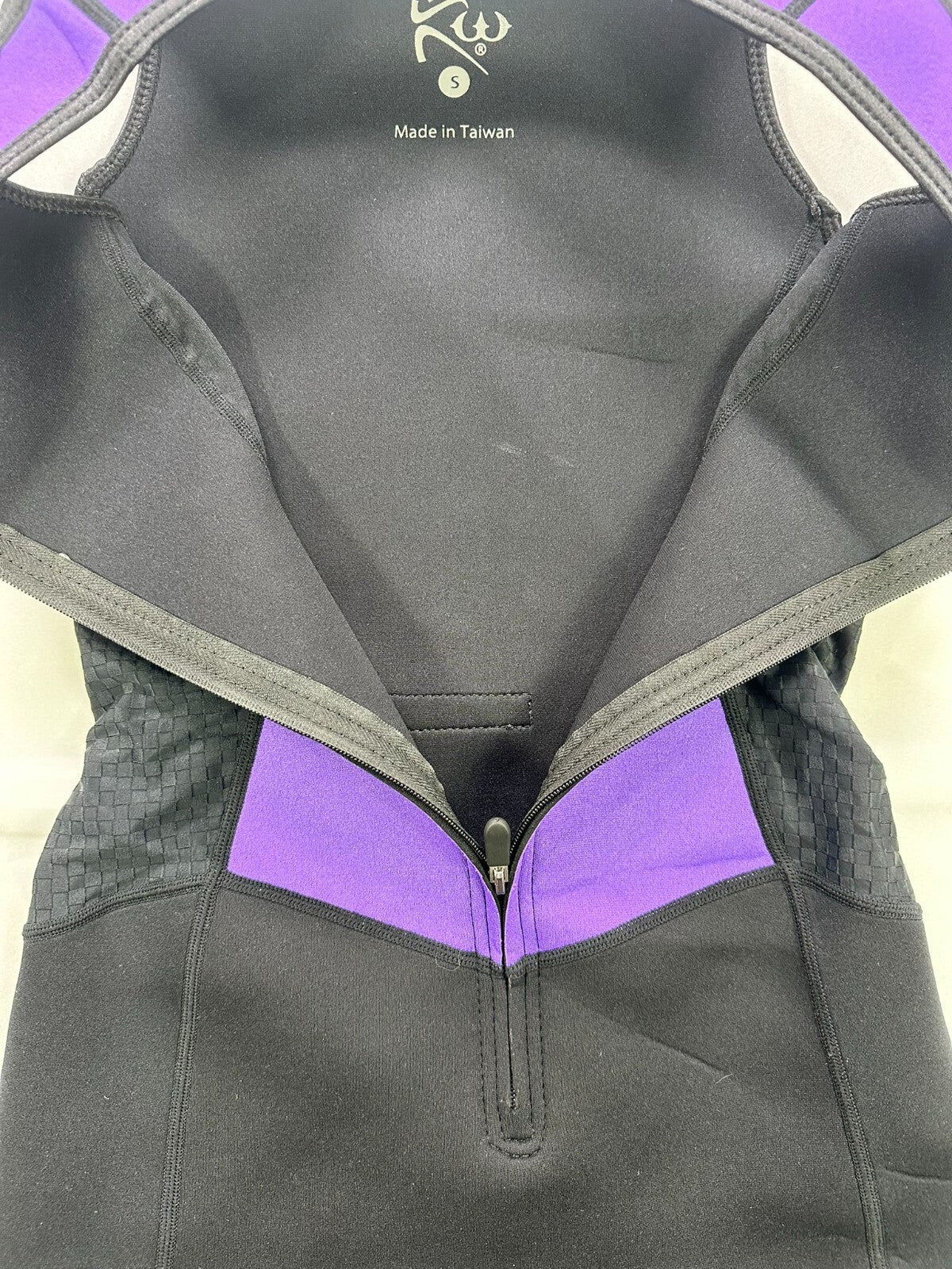 Women's Purple & Black Kutting Weight SweatTech Neoprene Sauna Suit- Size S