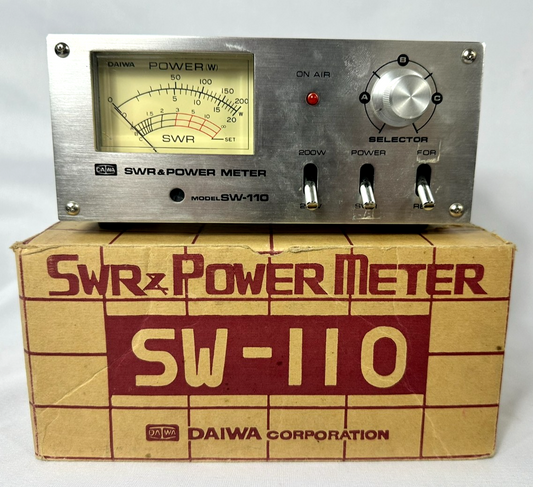 Daiwa SW-110 SWR Power Meter For HAM Radio