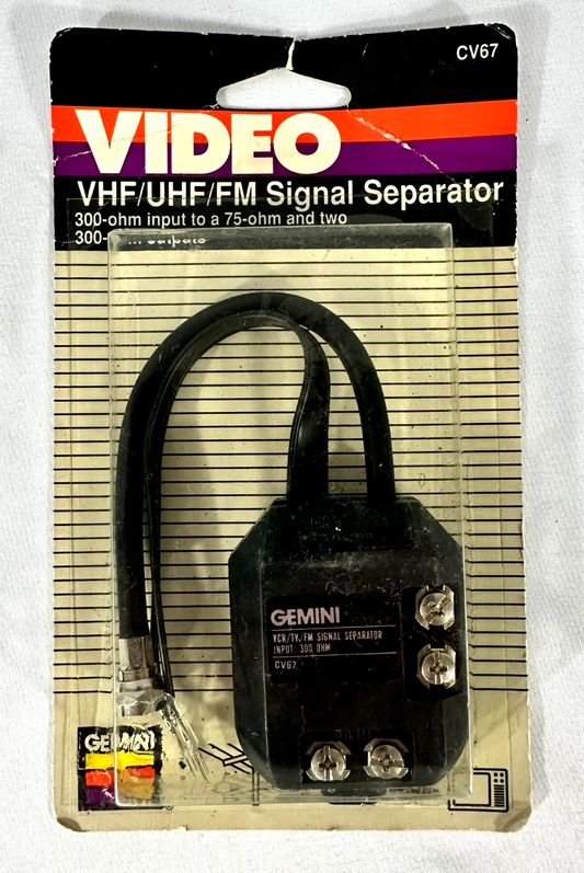 Vintage Gemini Video VHF/UHF/FM Signal Separator (CV67)