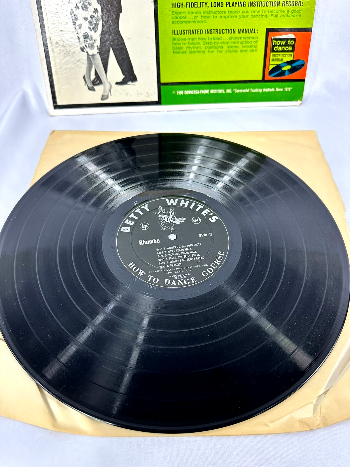 Betty White Presents How To Rhumba Conversa-Phone Institute 1960 Vinyl Record