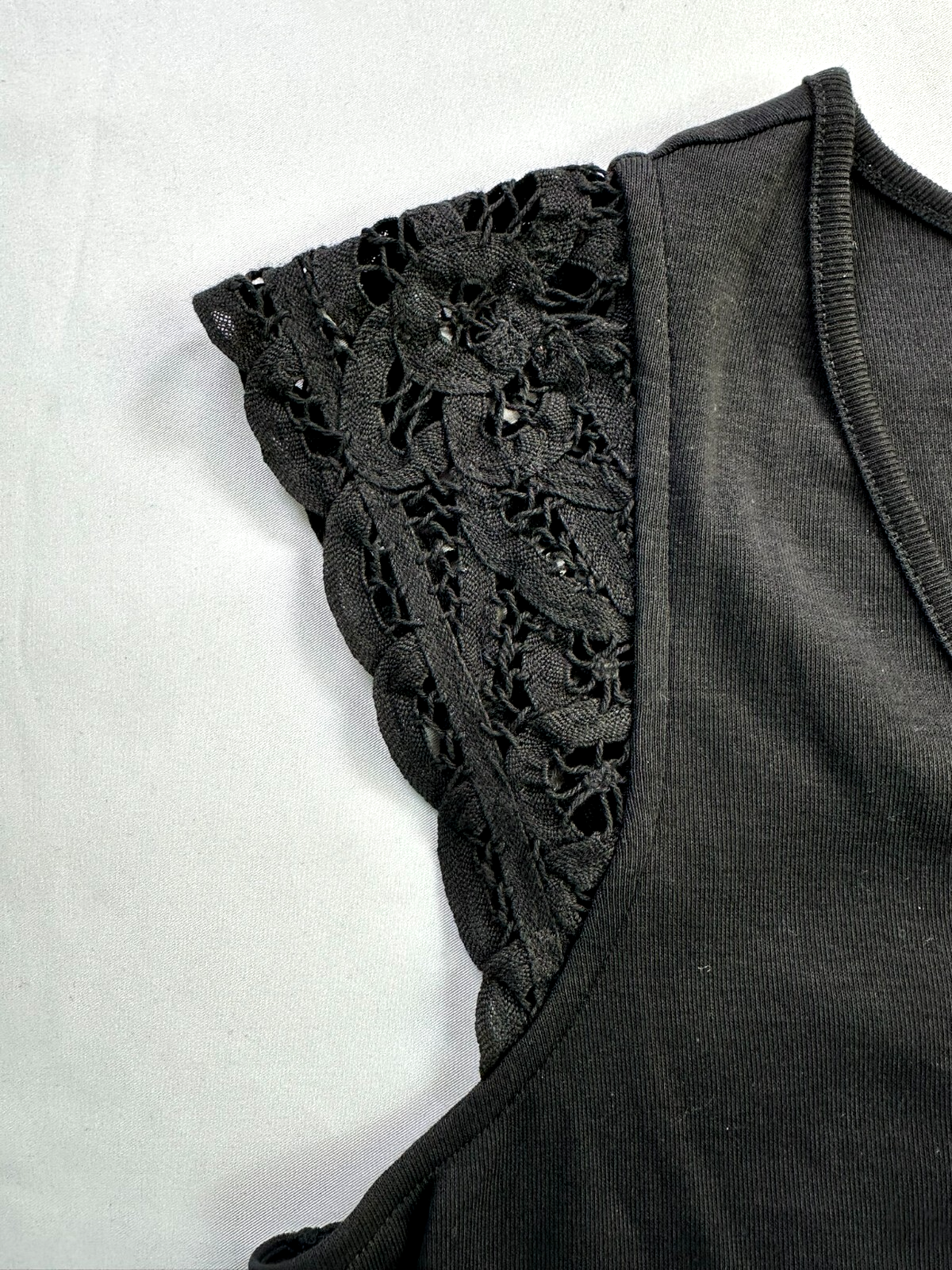 Women's Black Lauren Ralph Lauren Summer Classic Sleeveless Shirt- Size L