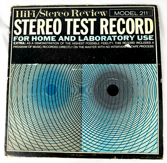 HiFi Stereo Review 1963 Stereo Test Record For Home & Laboratory Vinyl Record