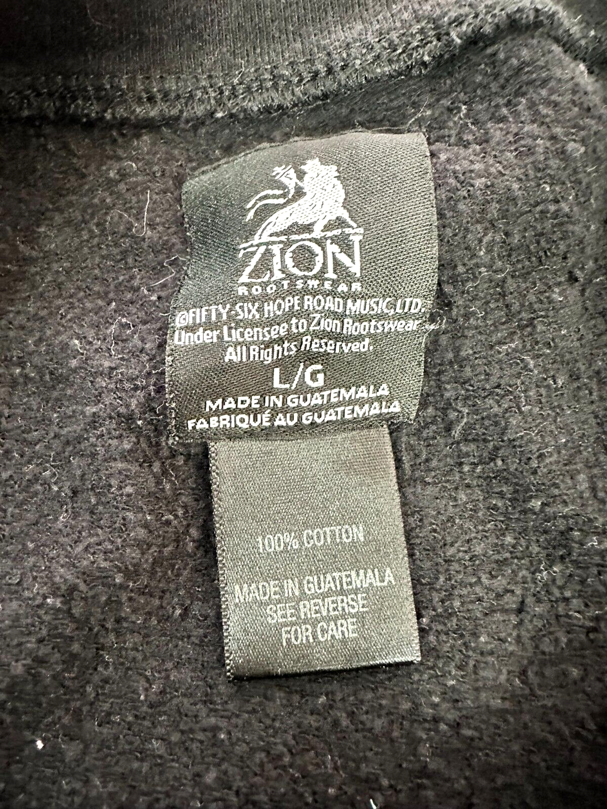 Women's Vintage Bob Marley Zion Sweatshirt- Size L