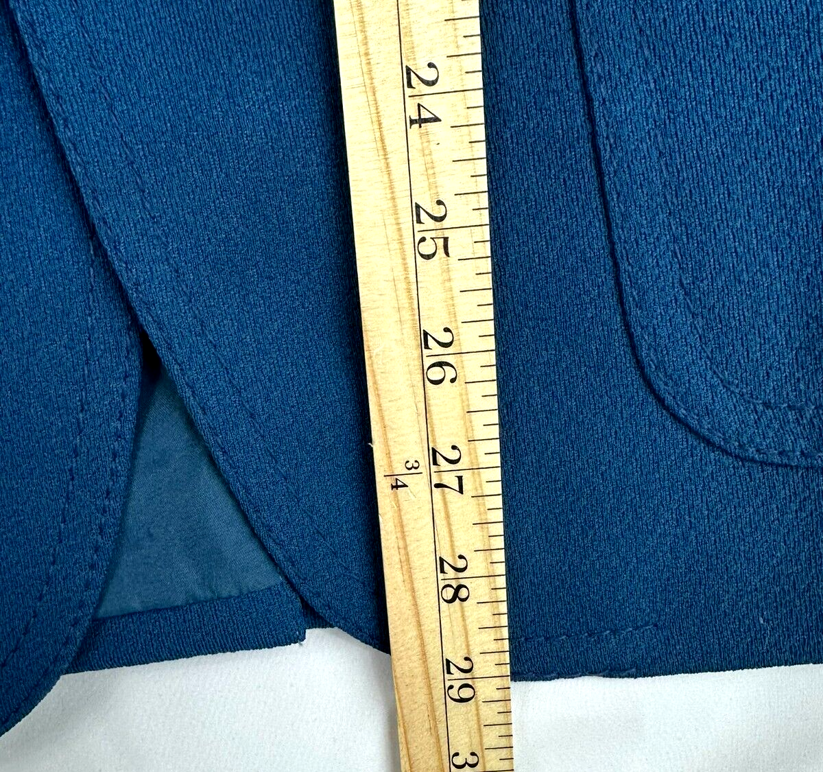 Men's Vintage Blue Textured Blazer- Size 36R