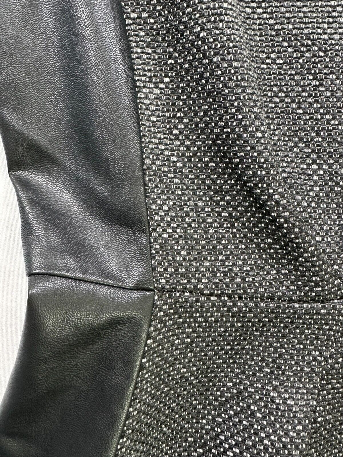 Women's Black Armani Exchange Faux Leather Accent Dress- Size 2