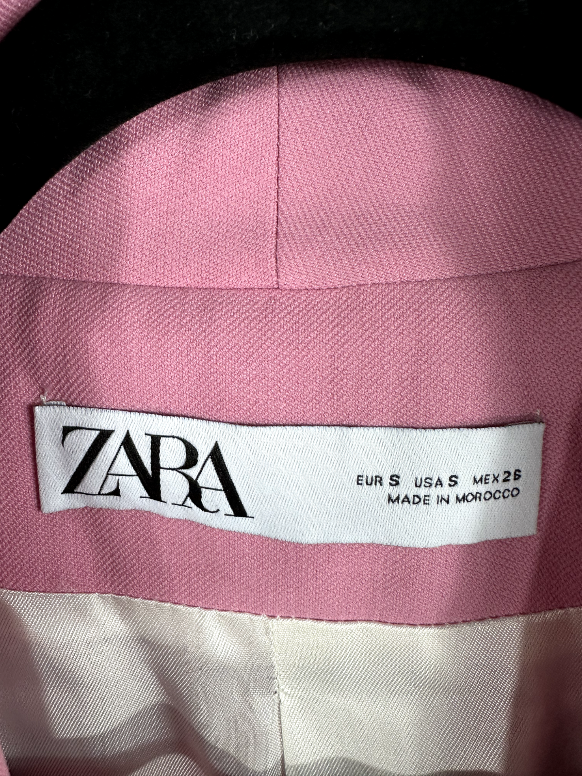 Women's Zara Pink Double Breasted Blazer- Size Small