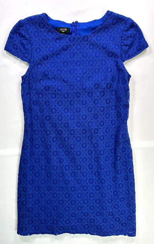 Women's Blue Suzi Chin A-Line Dress- Size 2
