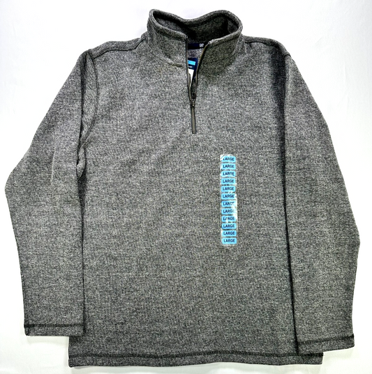 Men's Gray (Dark Shadow) Gap Half Zip Pullover- Size L
