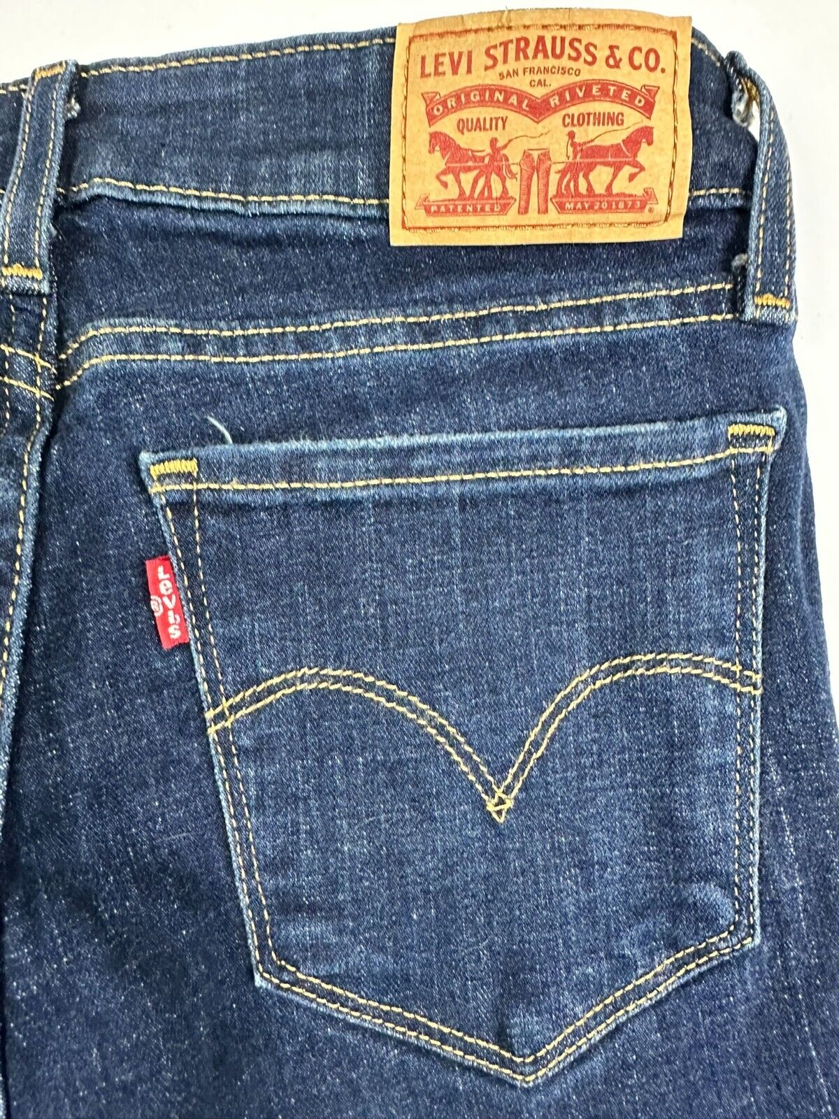 Youth Girls Levi's Skinny Stretch Distressed 711 Jeans- Waist 25