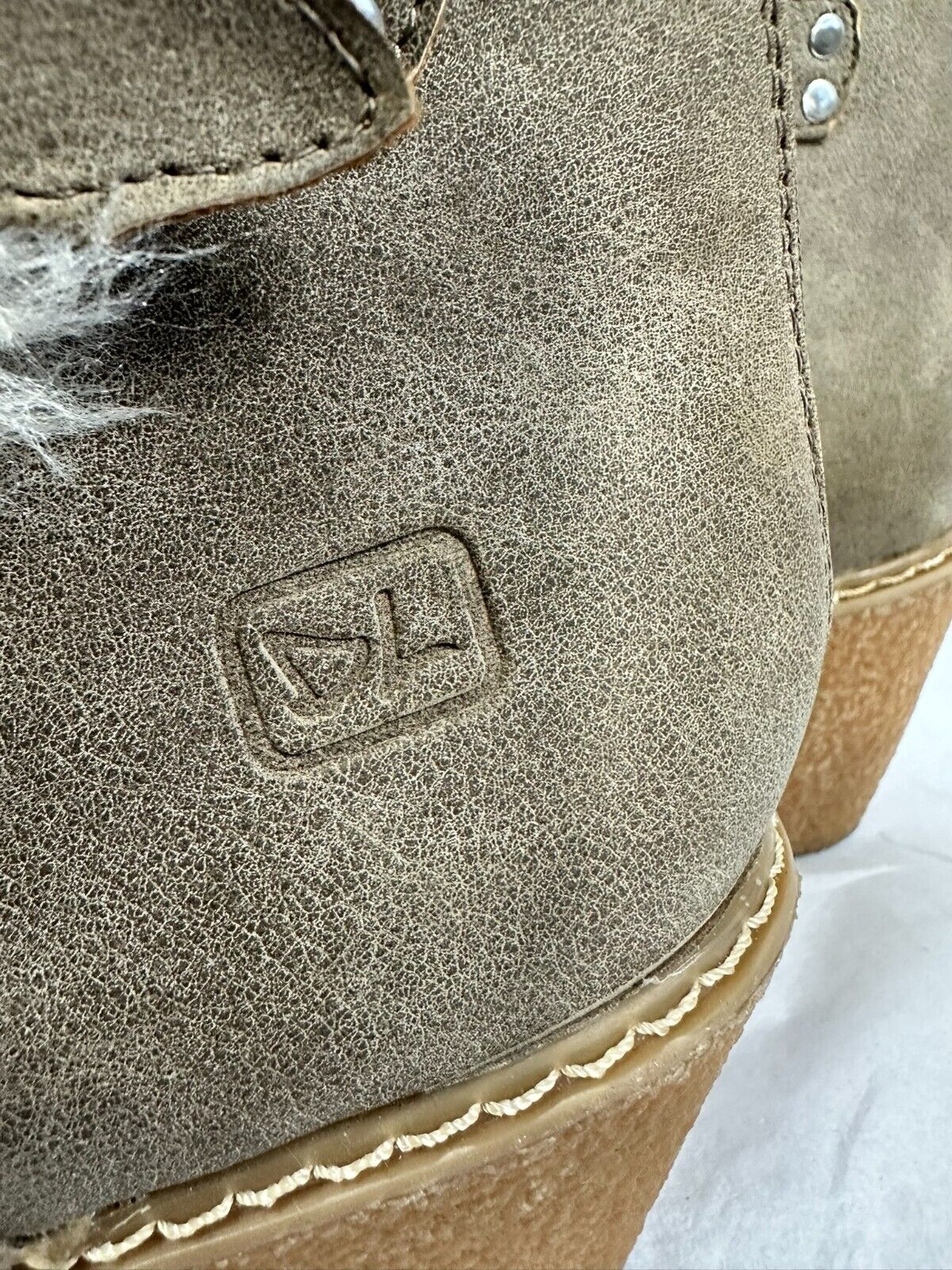 Women's Dirty Laundry Dark Tan Wedge Heel Zip Up Boot- Size 9