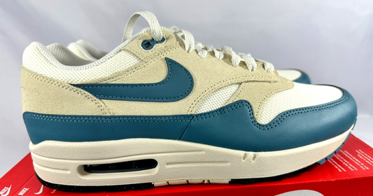 Men's Nike Air Max 1 ESS Soft Pearl/ Smokey Blue (FZ5808-011) Size 10