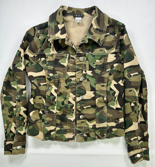 Women's Venus Camo Denim Stretch Jacket- Size S