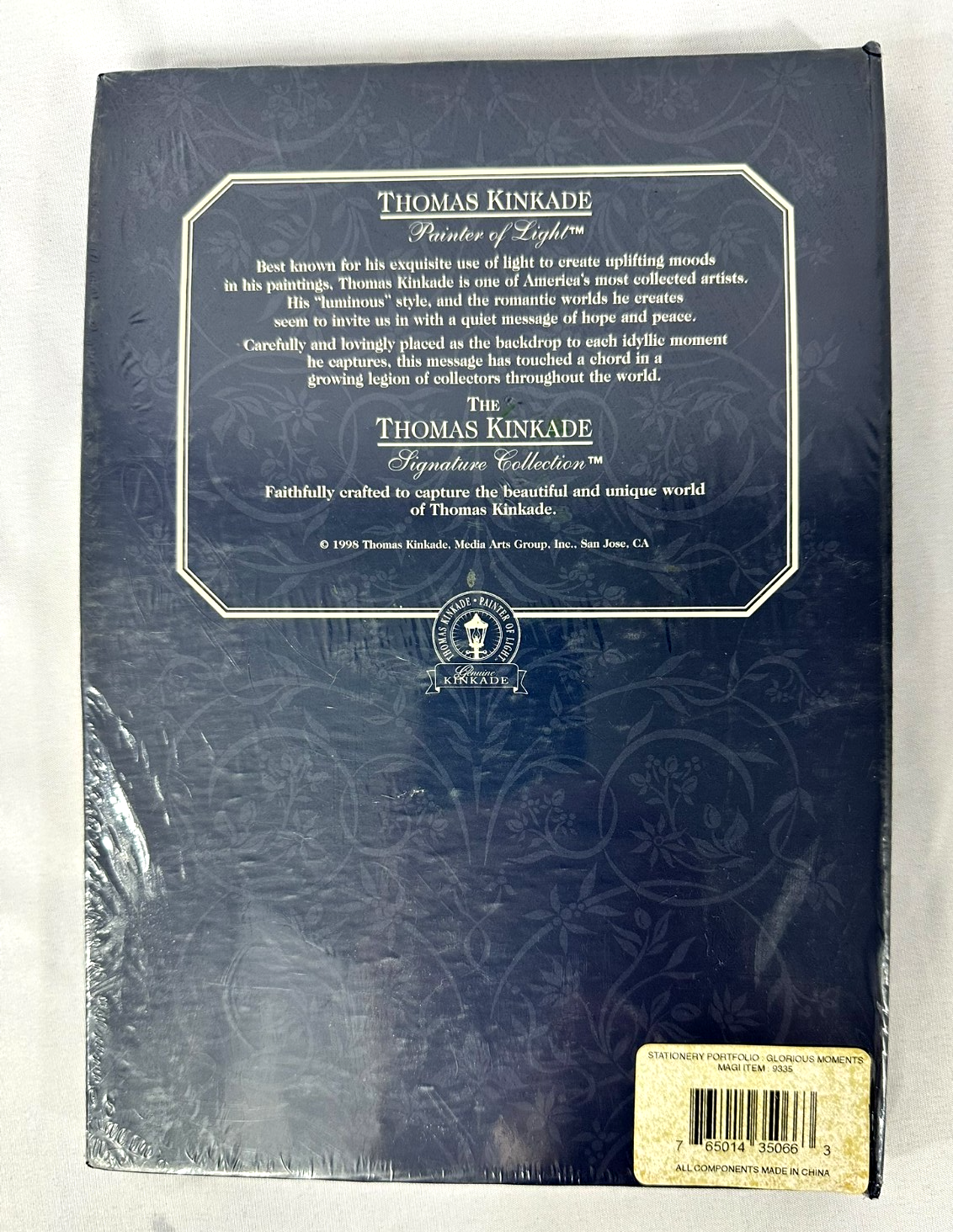Vintage Thomas Kincade Painter Of Light Glorious Moments Stationary Portfolio