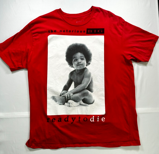 Men's Red Brooklyn Mint Notorious BIG Ready to Die T-Shirt- Size XL