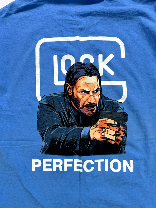 Men's Light Blue Team Glock Perfection T-Shirt- Size L