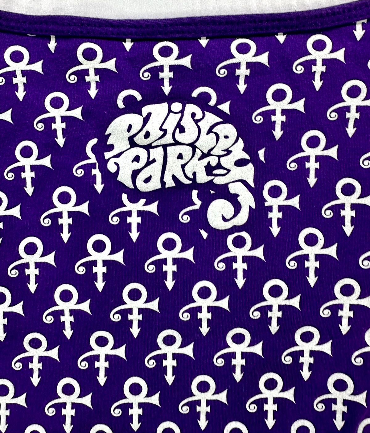 Women's Purple Prince Symbol AOP Paisley Park Long Sleeve Shirt (2017)- Size M