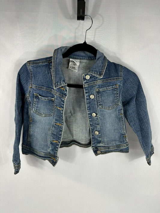Disney Princess Girl's Denim Style Jacket- Size S (5/6)- Snow White/Cinderella/Jasmine
