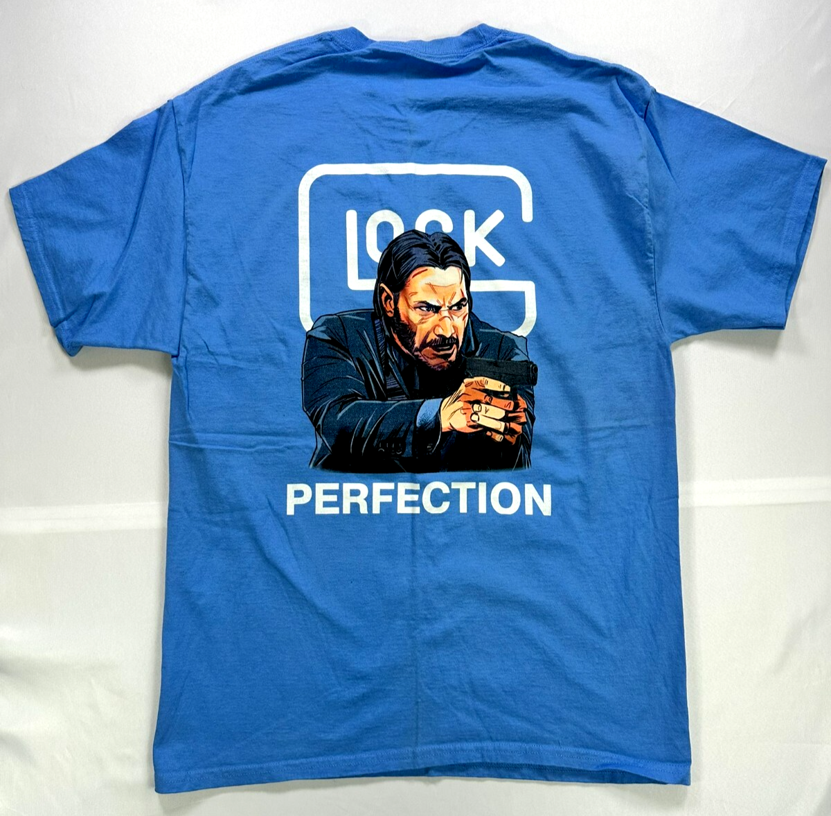 Men's Light Blue Team Glock Perfection T-Shirt- Size L