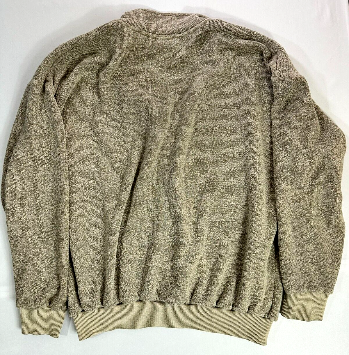 Men's Vintage 1993 MGM Grand Beige 1/4 Zip Pullover- Size 2XL